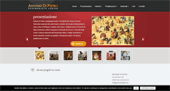 Desktop Screenshot of antoniodipietro.eu